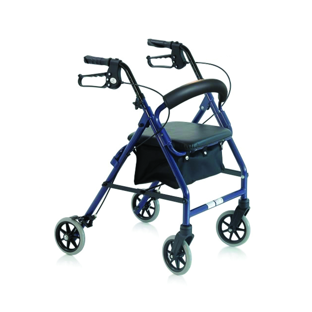 Rollator Walkers - Mopedia Walker Rollator Folding Mini Atlas Walker For Elderly Disabled 4 Wheels