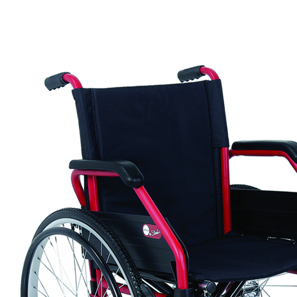 Carrozzine disabili - Ardea One Sedia A Rotelle Per Disabili Start 2 Rosso Carrozzina Pieghevole Autospinta