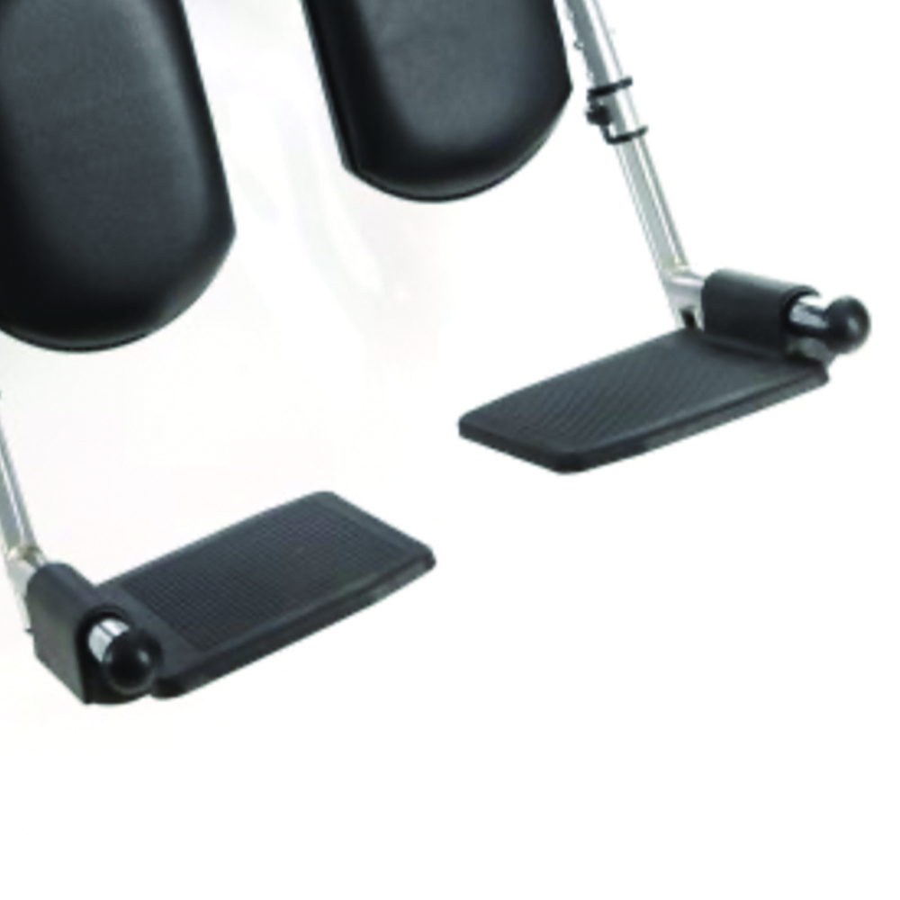 Wheelchair Accessories and Spare Parts - Ardea One Chrome Elevating Footrests For Cp Series Folding Wheelchair