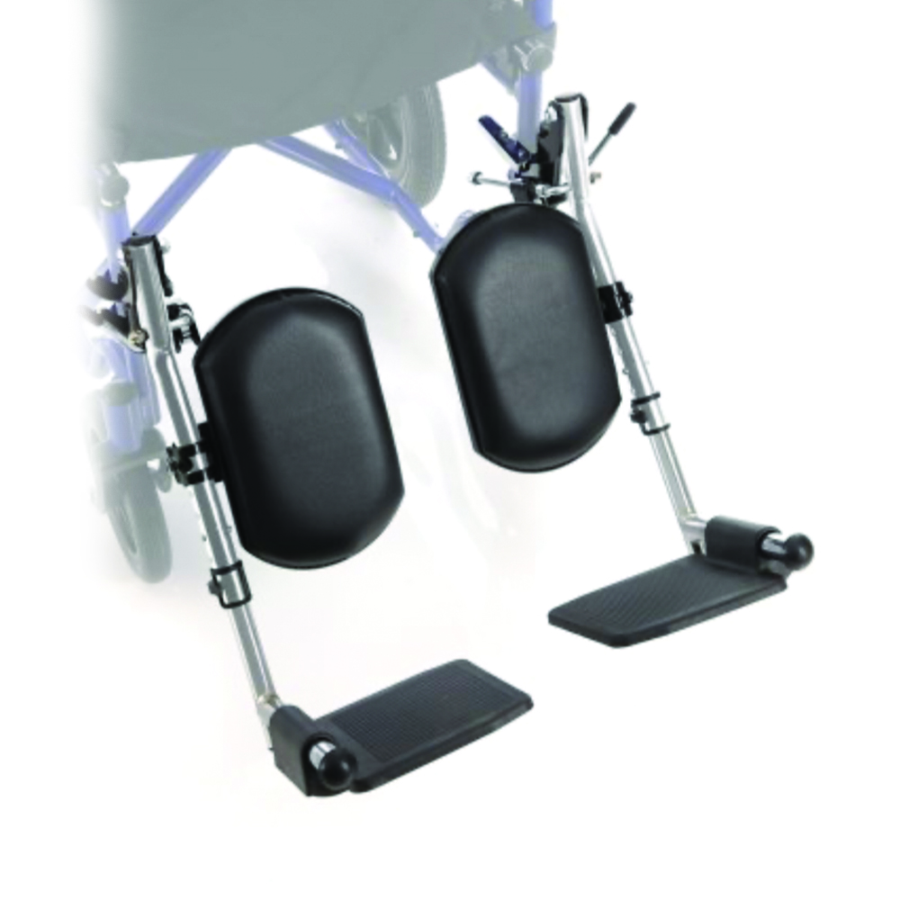 Wheelchair Accessories and Spare Parts - Ardea One Chrome Elevating Footrests For Cp Series Folding Wheelchair