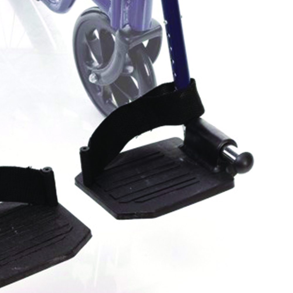 Wheelchair Accessories and Spare Parts - Ardea One Pair Of Removable Side Platforms With Heel Stop For Wheelchairs