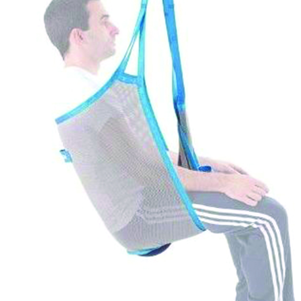 Slings for patient lifters - Mopedia Standard Net Harness For Muevo Disabled Lift Without Headrest
