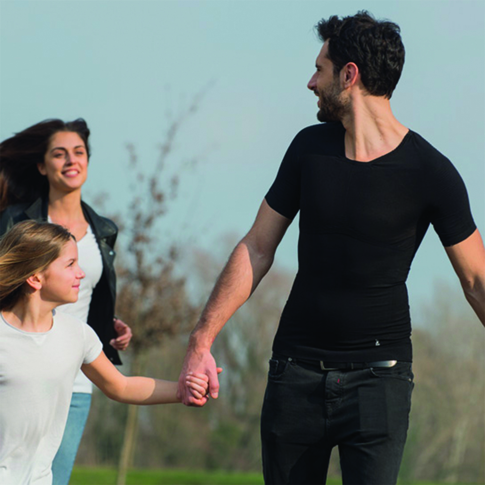 Trunk tutors - Fgp Orthopedic Posture Corrector P+tech Unisex Black Shirt