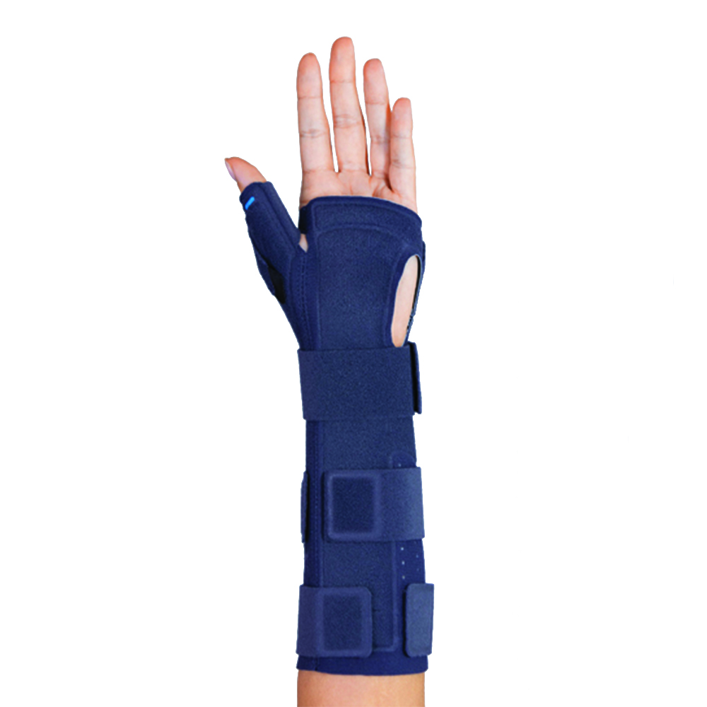 Wrist Braces - Fgp Dual Lock T Max Right Long Splint Wrist Brace With Thumb Immobilizer
