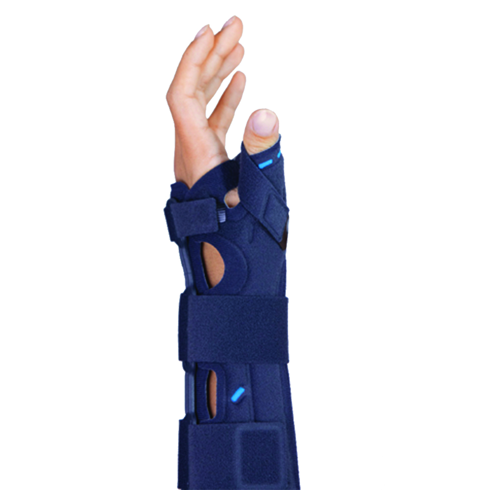 Wrist Braces - Fgp Dual Lock T Max Right Long Splint Wrist Brace With Thumb Immobilizer