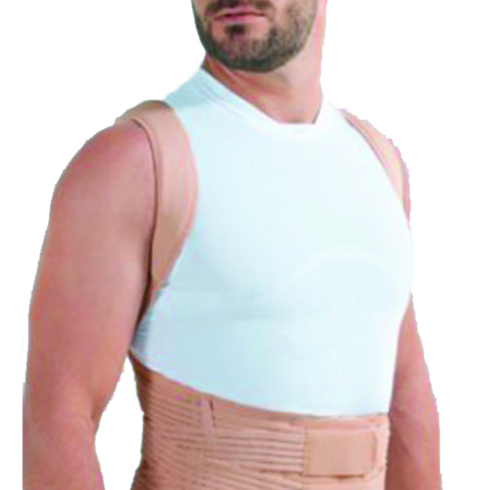 Trunk tutors - Fgp Lumbar Band Semi-rigid Corset With Shoulder Straps Dorsofixo 4.0 Men