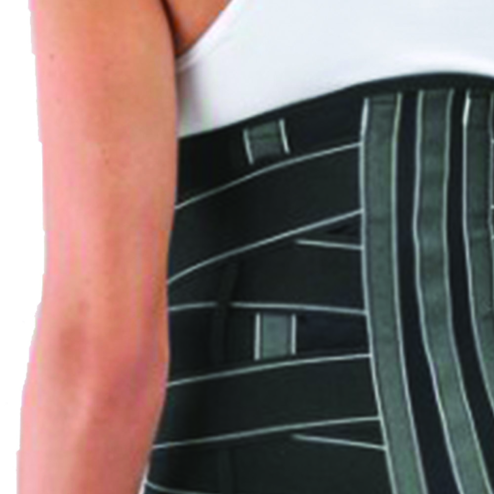 Trunk tutors - Fgp Lumbar Band Corset Orthopedic Brace In-cross Black H 27cm Lumbago