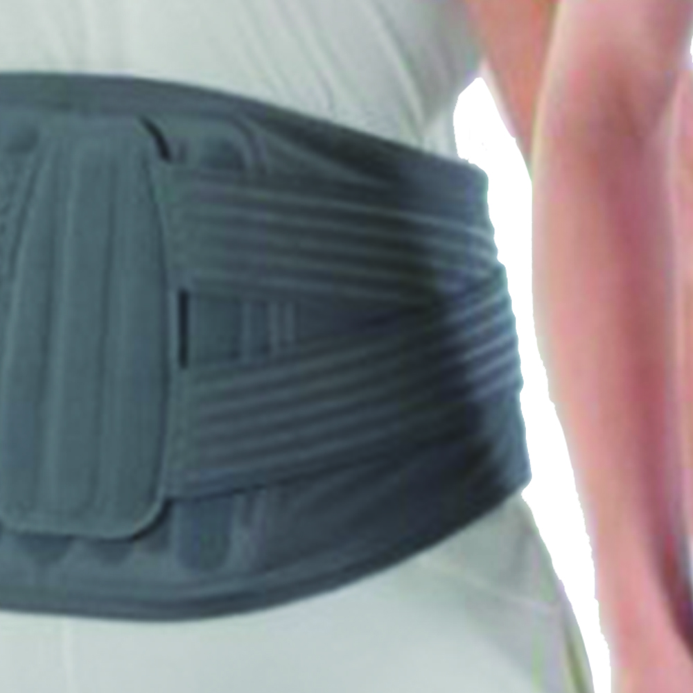 Trunk tutors - Fgp Lumbar Band Corset Elastic Back Brace Double Skin H 27cm Grey
