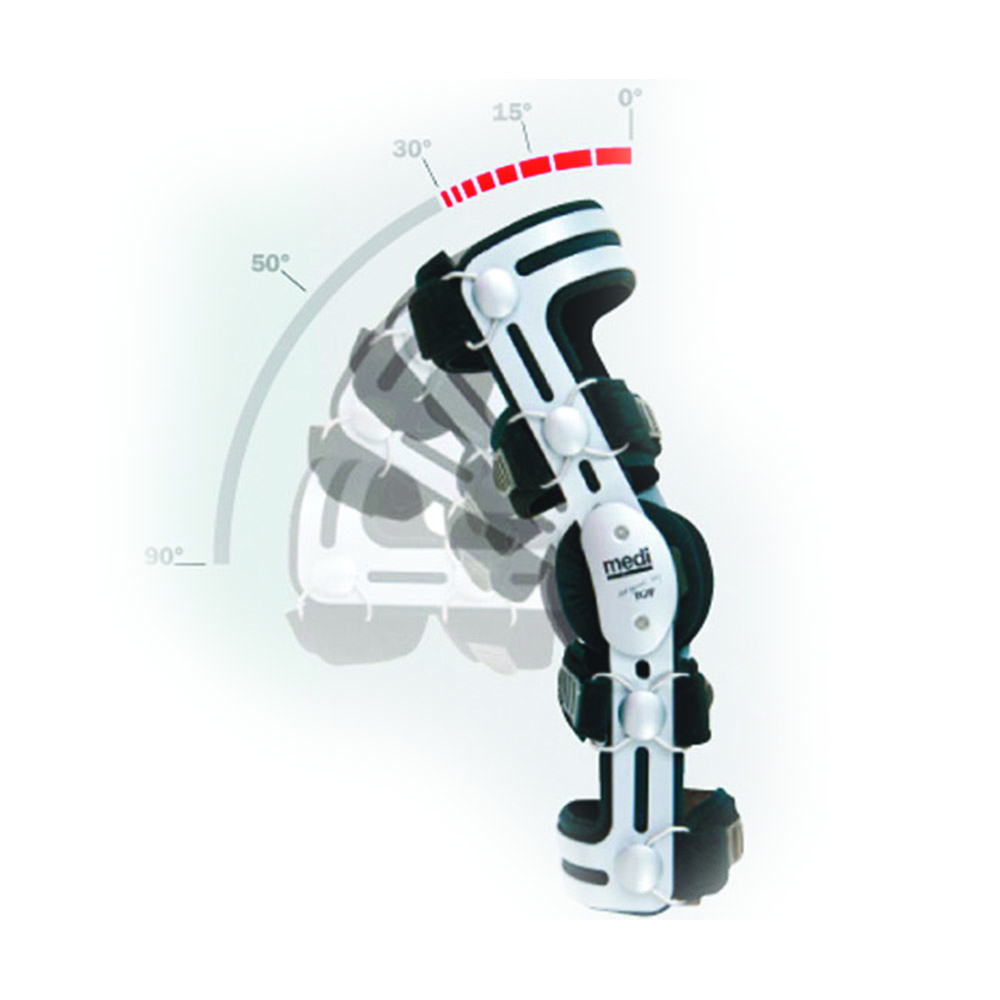 Knee braces - Fgp Knee Brace 4 Point Knee Brace Antirecurvatum Left