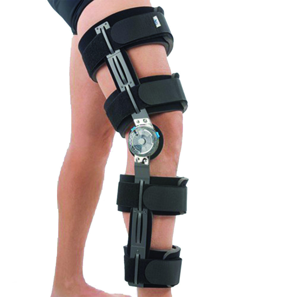 Knee braces - Fgp Gno-970 Leggy Eco Cool Long Knee Brace With Skeletal Structure 
