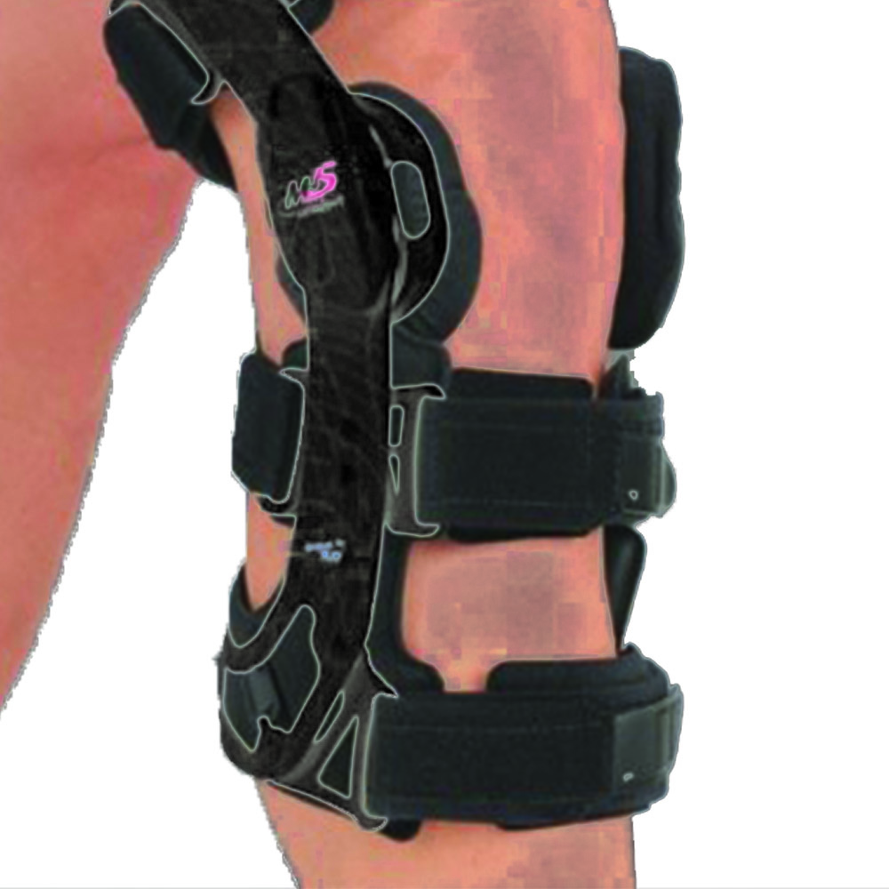 Knee braces - Fgp Functional Knee Brace 4 Points M4s Comfort Black For Acl/pcl/ci Left