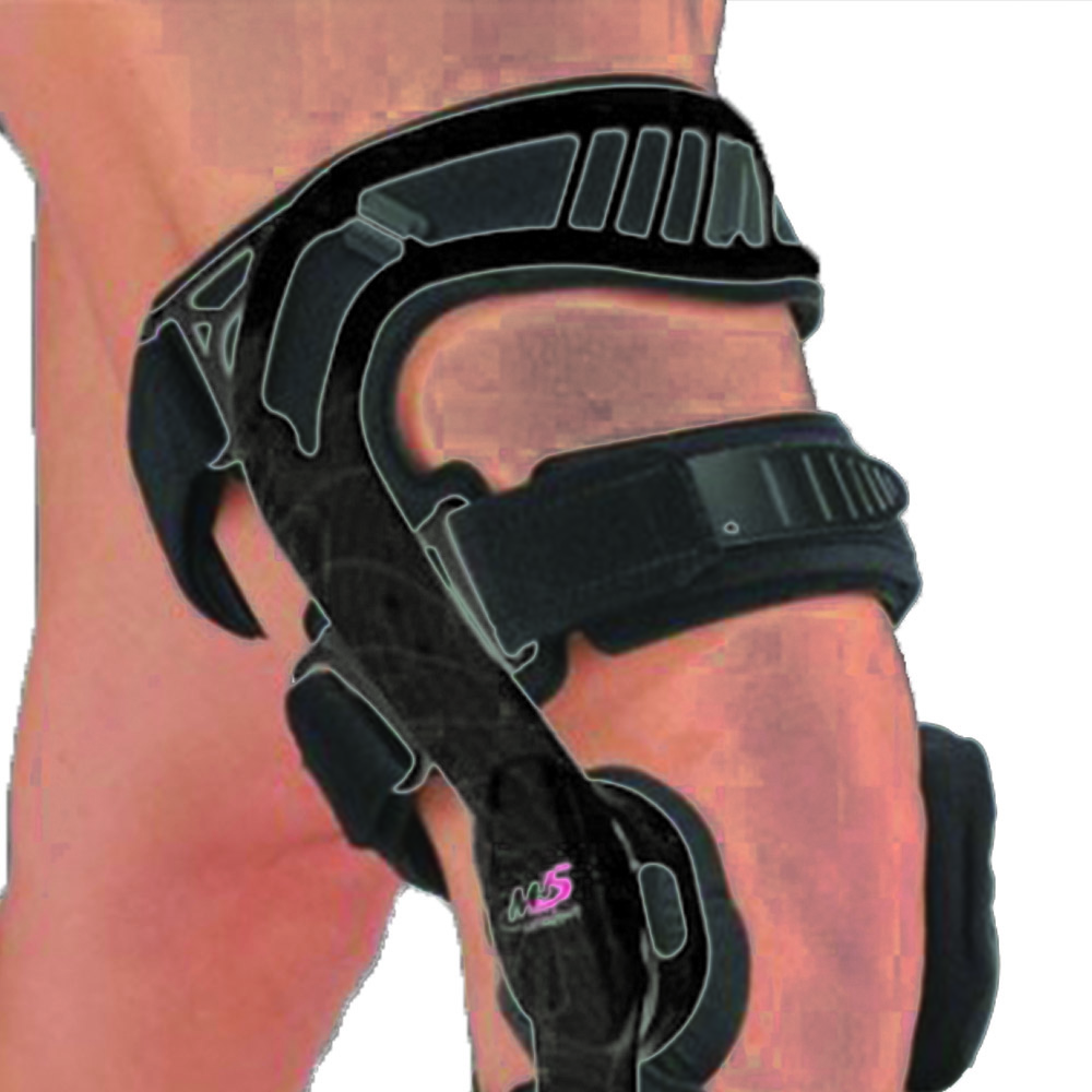 Knee braces - Fgp Functional Knee Brace 4 Points M4s Comfort Black For Acl/pcl/ci Right
