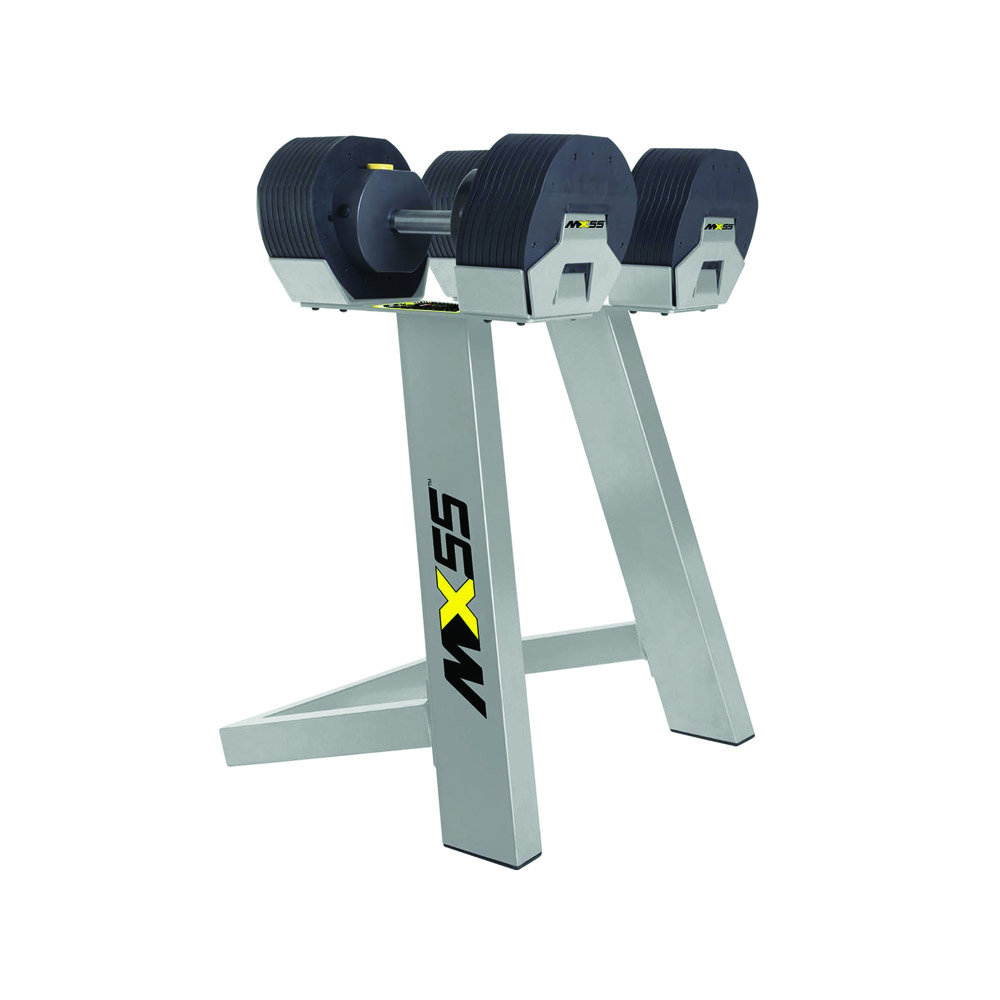 Handlebars - Ironmaster Mx 55 Adjustable Dumbbell Set 4.5 To 24.9 Kg With Weight Cart
