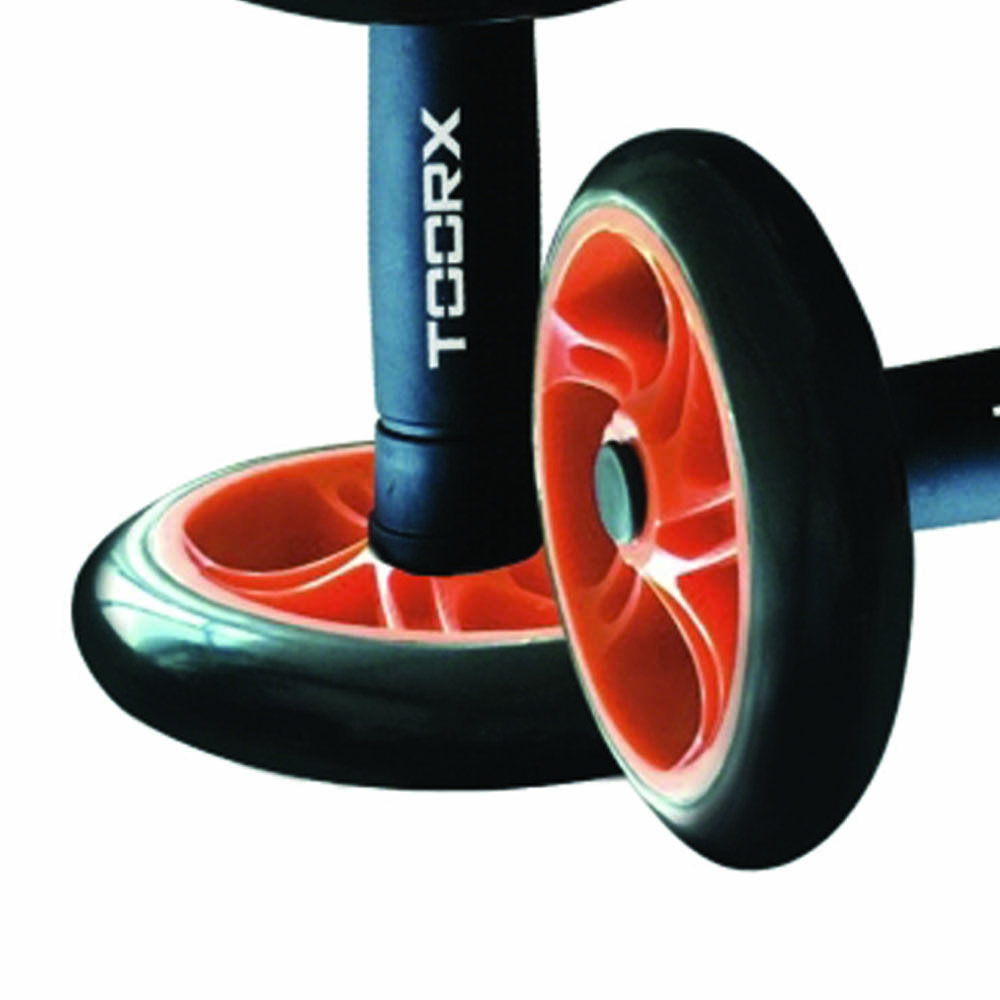 Pilates Fitness Equipment - Toorx Pair Of Dumbbells With Wheels For Abs