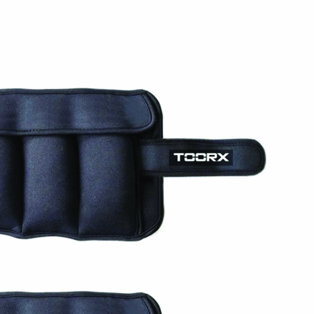 Pilates Fitness Equipment - Toorx Pair Of Weighted Wrist/ankle Braces With Removable Weights 2x2.5 Kg