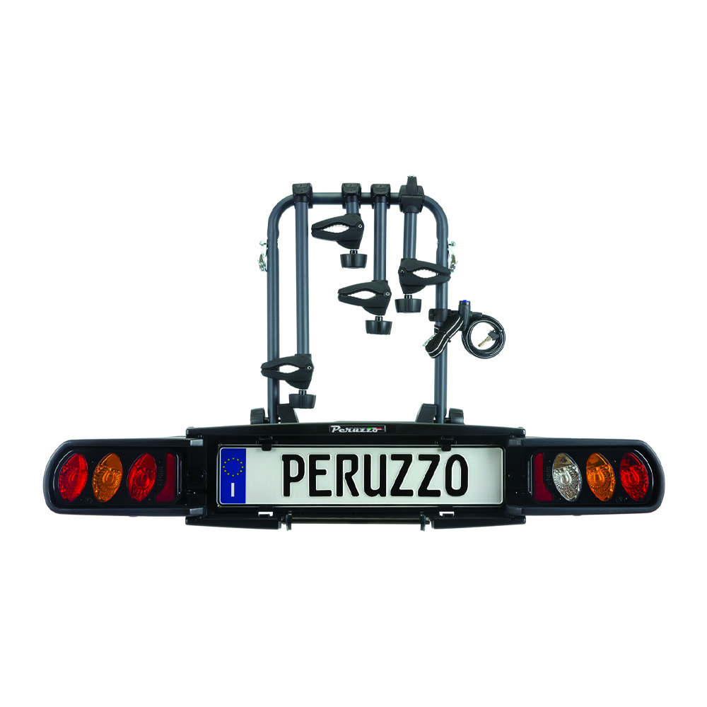 Tow hook bike rack - Peruzzo Pure Instinct 4 Bike Tow Hook Foldable Anti-theft Bike Carrier
