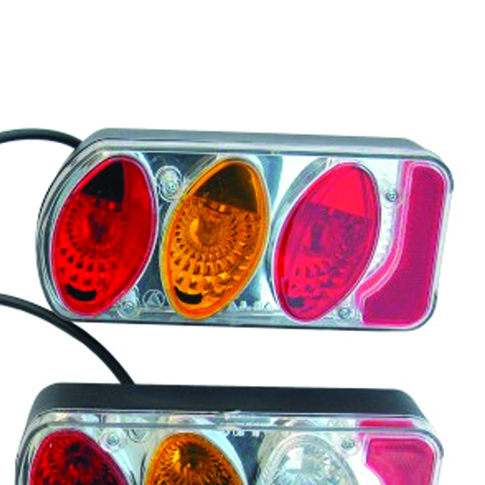 Bike Rack Accessories - Peruzzo 2 Lights With Cable And 13-pin Plug For Parma And Siena