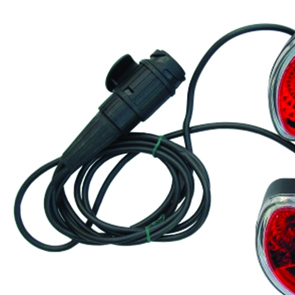 Bike Rack Accessories - Peruzzo 2 Lights With Cable And 13-pin Plug For Parma And Siena