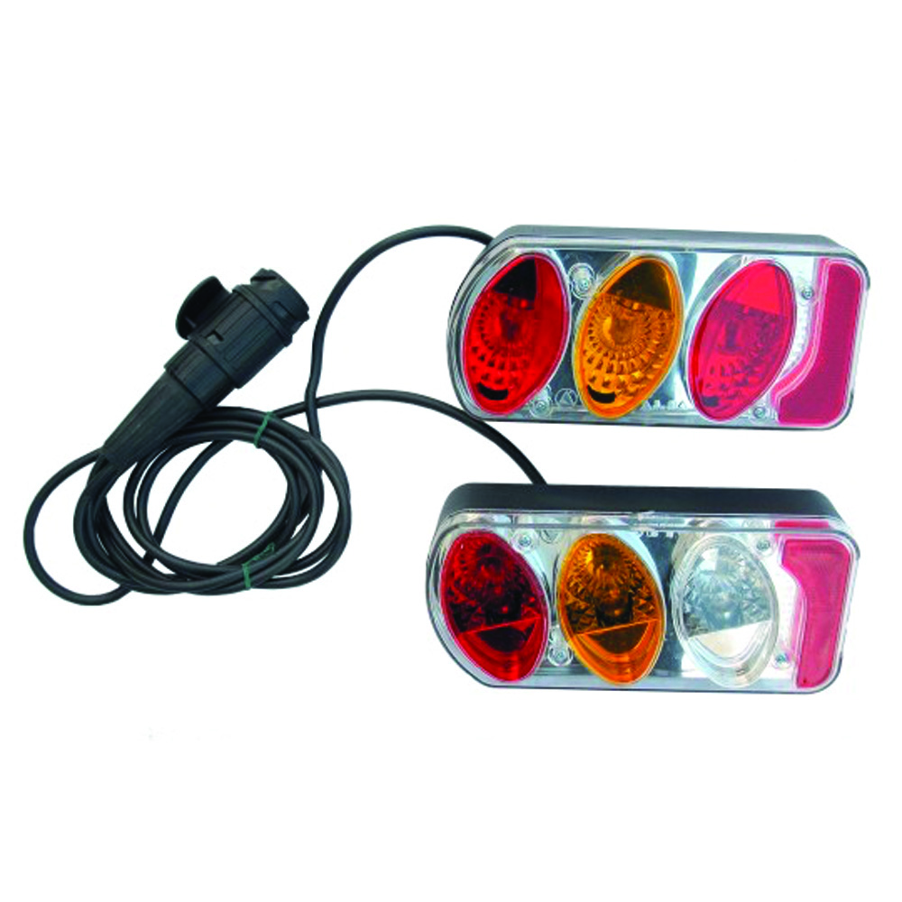 Bike Rack Accessories - Peruzzo 2 Lights With Cable And 13-pin Plug For Parma And Siena