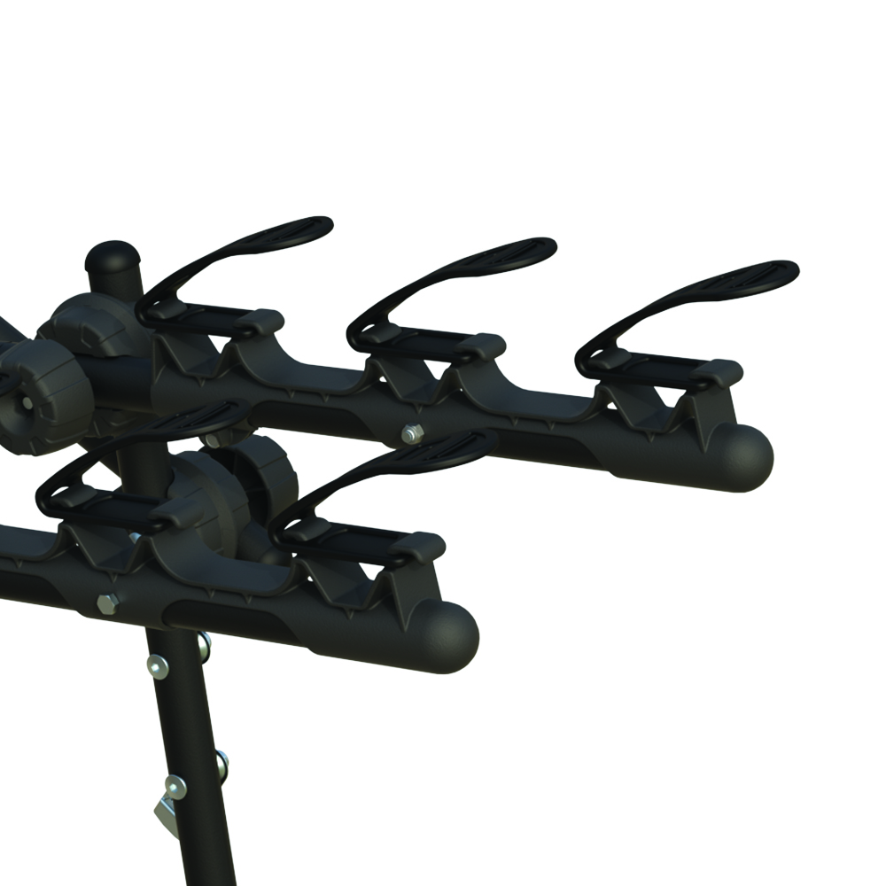 Rear bike rack - Peruzzo Rear Bike Rack For Venice In Steel For 3 Bikes. Capacity 45kg