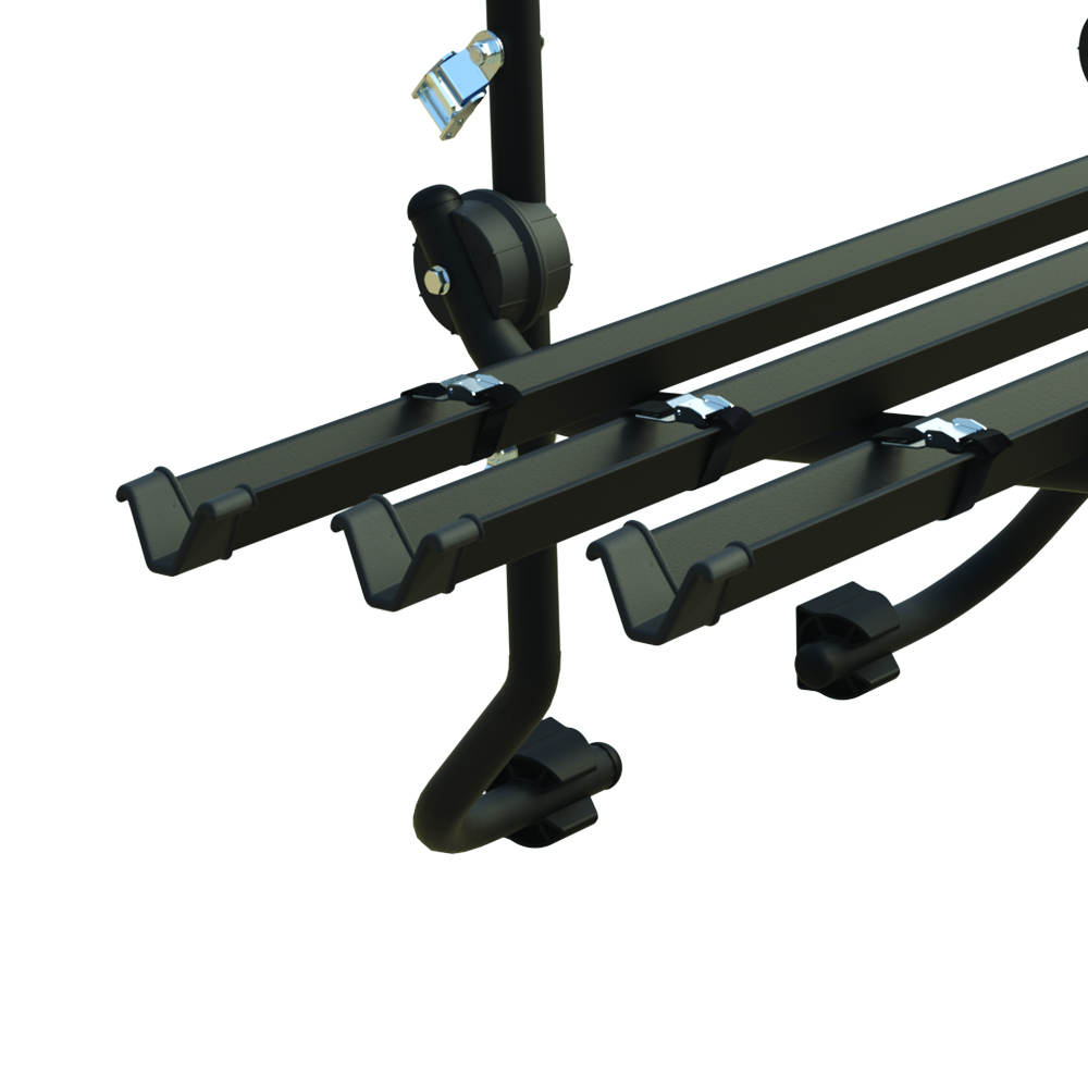 Portabicicletas trasero - Peruzzo Portabicicletas Trasero De Acero Padova Para 3 Bicicletas Capacidad 45kg.