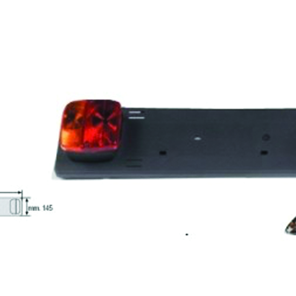 Bike Rack Accessories - Peruzzo Rear License Plate Holder Bar With Lights And 7-pin Plug