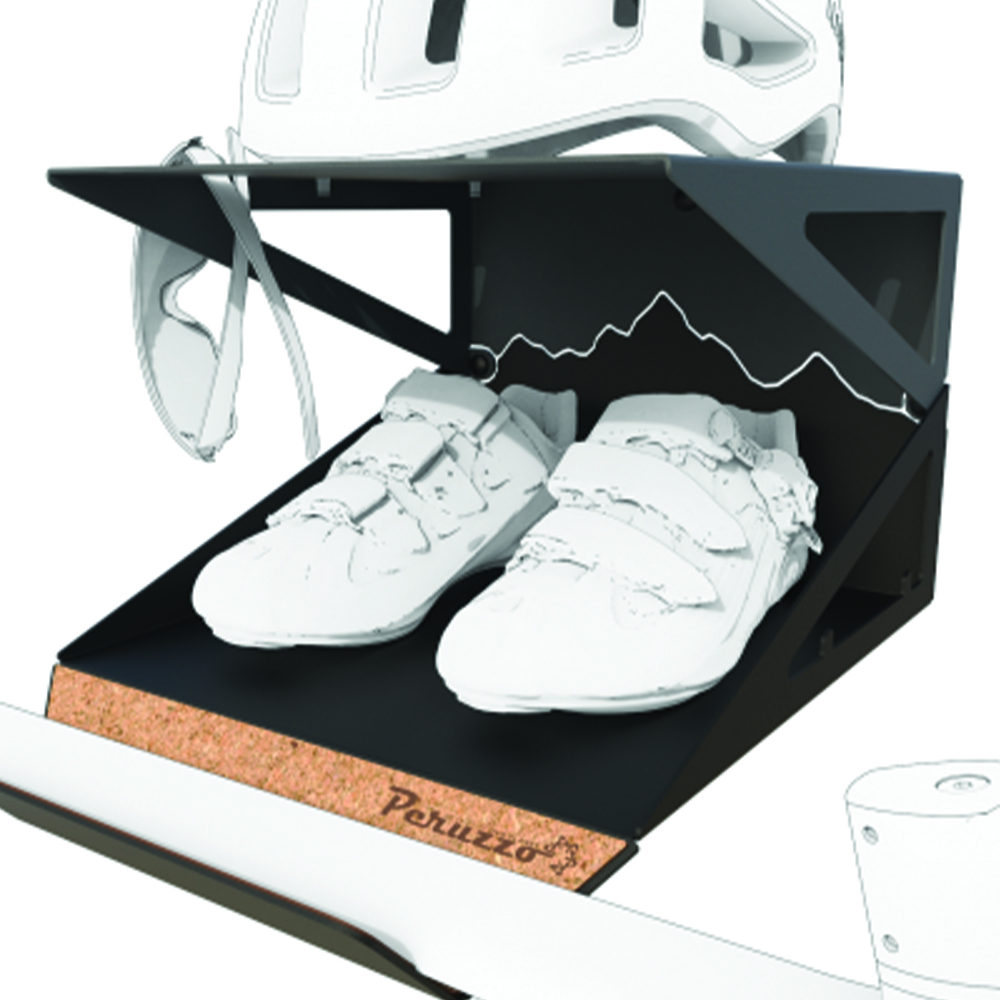 Wall bike rack - Peruzzo Bike Kit Box Portabici Di Design Da Parete Muro Porta Attrezzatura Casco Vestiario E Accessori