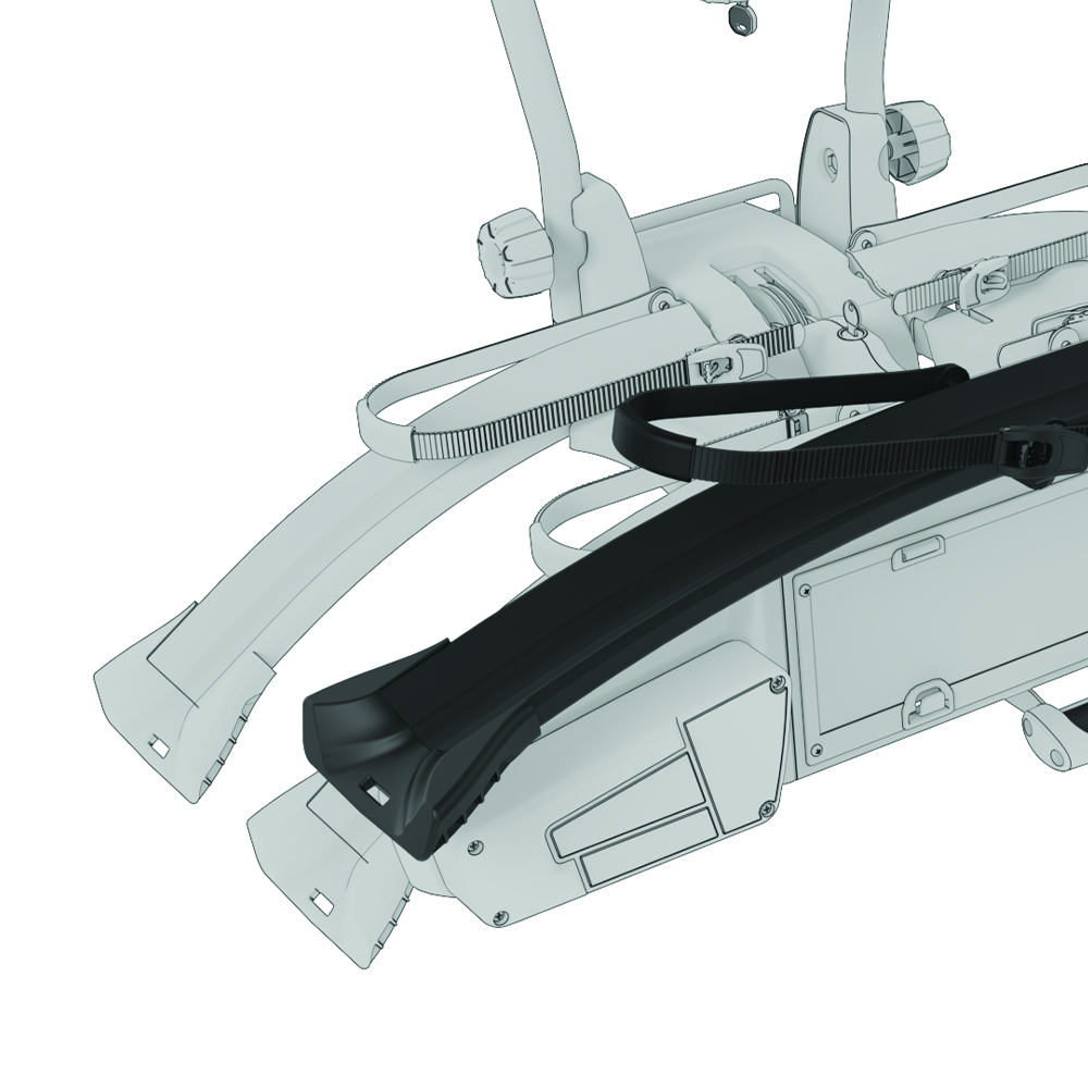 Bike Rack Accessories - GP Third Bike Kit For Verve Tow Hook Bike Carrier