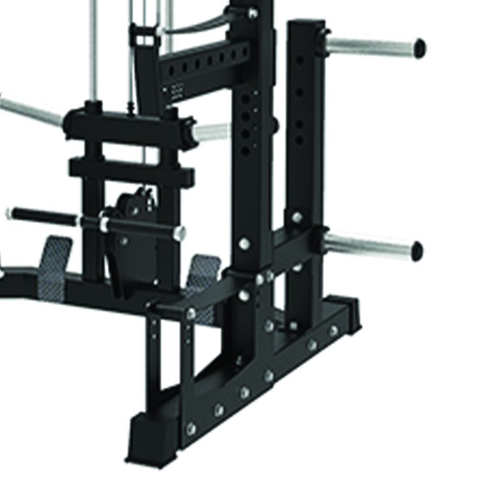 Multifunction Stations - JK Fitness Power Rack Jkv74 With Vertical Lat/pulley Module 