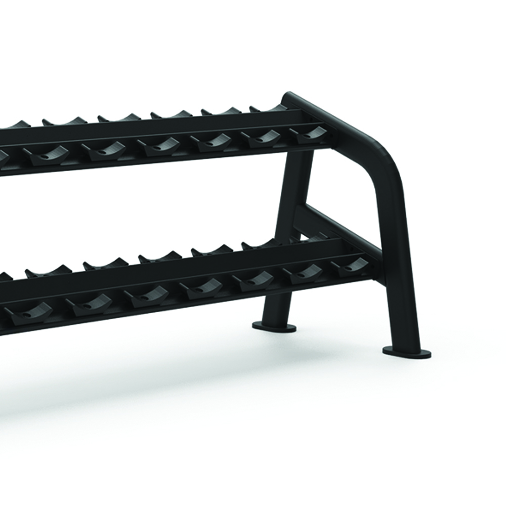 Weights Rack and Dumbbells - Diamond Hexagonal Dumbbell Rack 10 Pairs 236.6x75x81.5cm