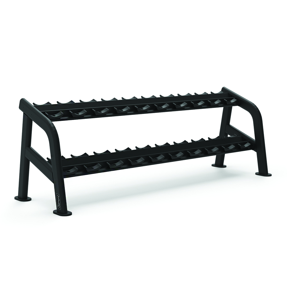 Weights Rack and Dumbbells - Diamond Hexagonal Dumbbell Rack 10 Pairs 236.6x75x81.5cm