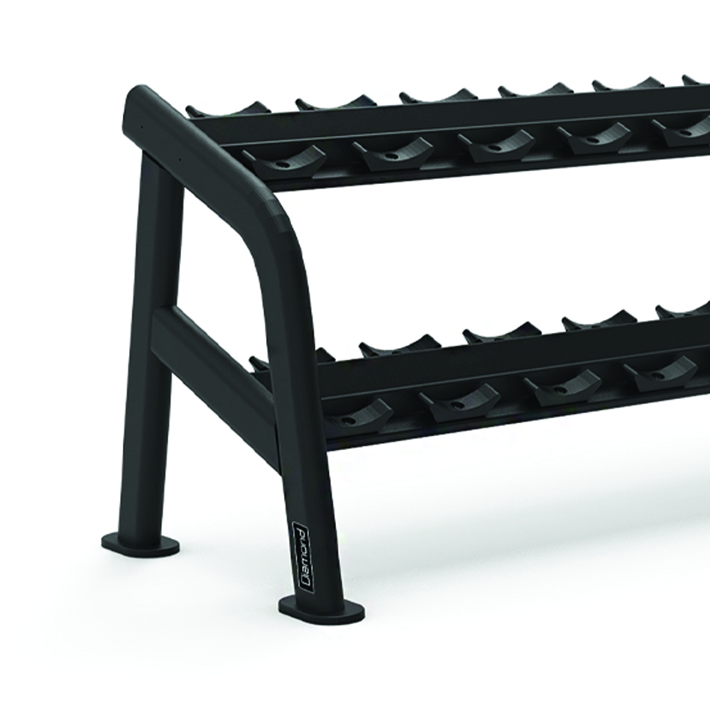 Weights Rack and Dumbbells - Diamond Round Dumbbell Rack 10 Pairs 242.2x66x94cm