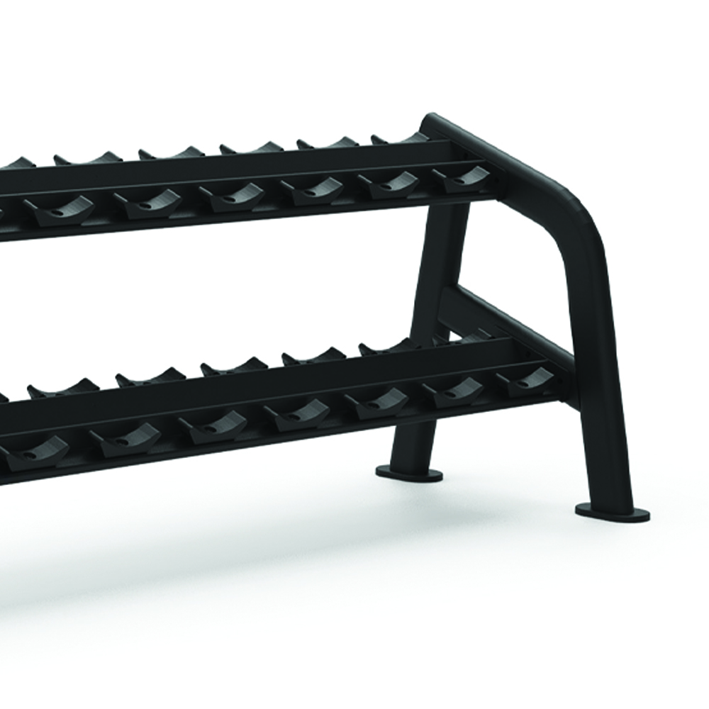 Weights Rack and Dumbbells - Diamond Round Dumbbell Rack 10 Pairs 242.2x66x94cm