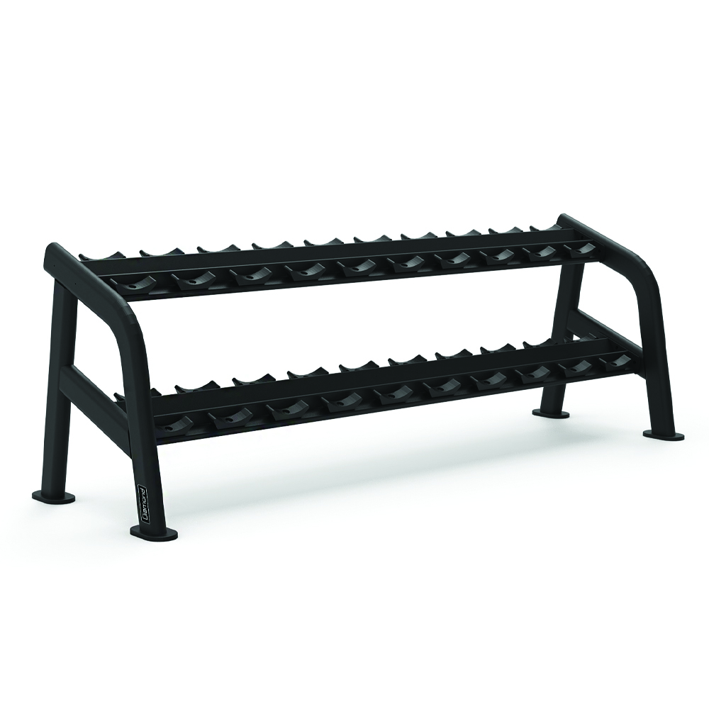 Weights Rack and Dumbbells - Diamond Round Dumbbell Rack 10 Pairs 242.2x66x94cm