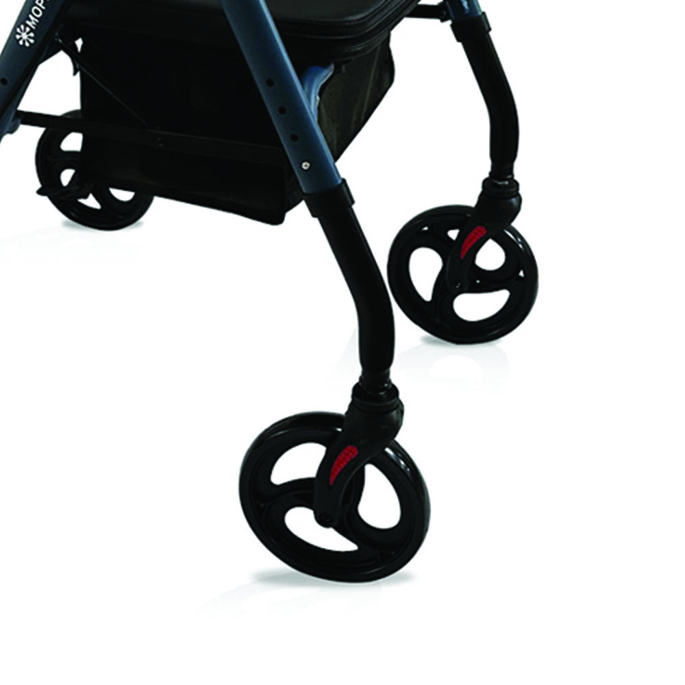 Rollator Walkers - Mopedia Febe Folding Rollator Walker For Elderly Disabled 4 Wheels