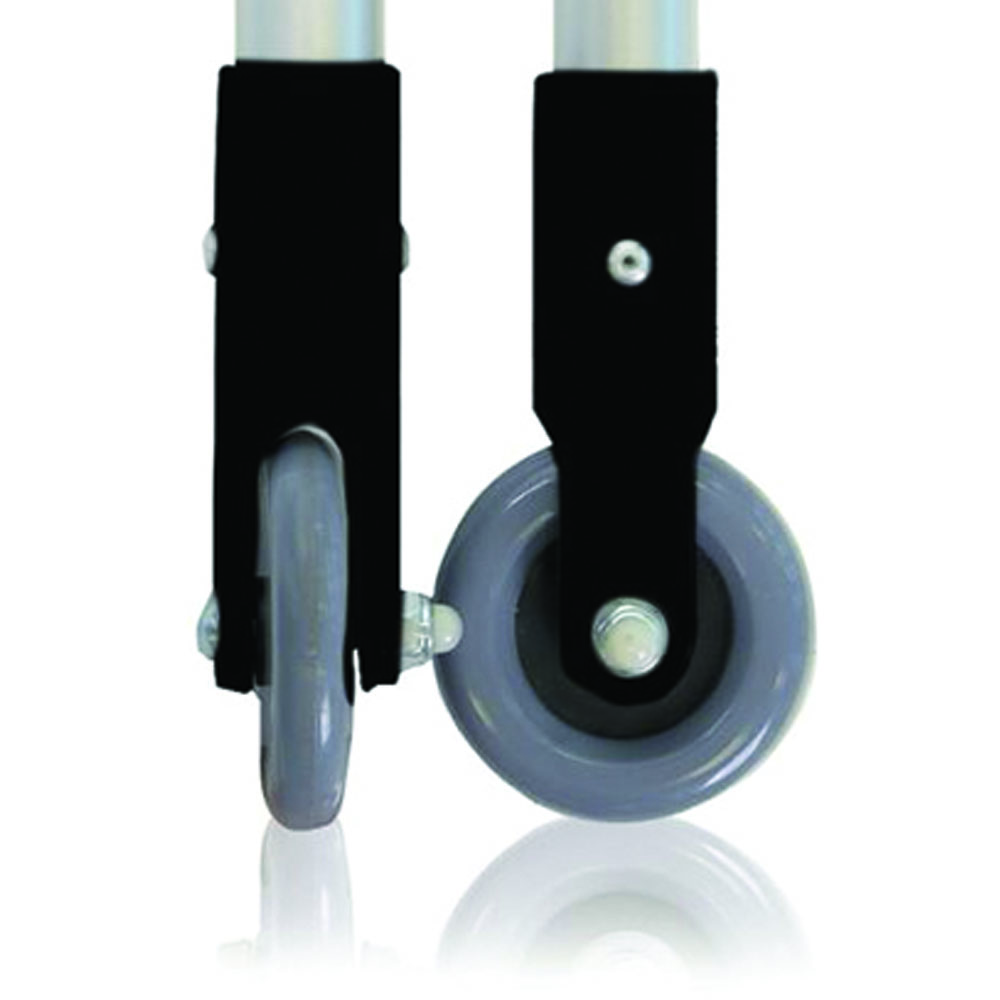 Accessories and spare parts for walkers - Mopedia Pair Of Legs And Fixed Wheels For Underarm Walkers 7cm 8 Holes