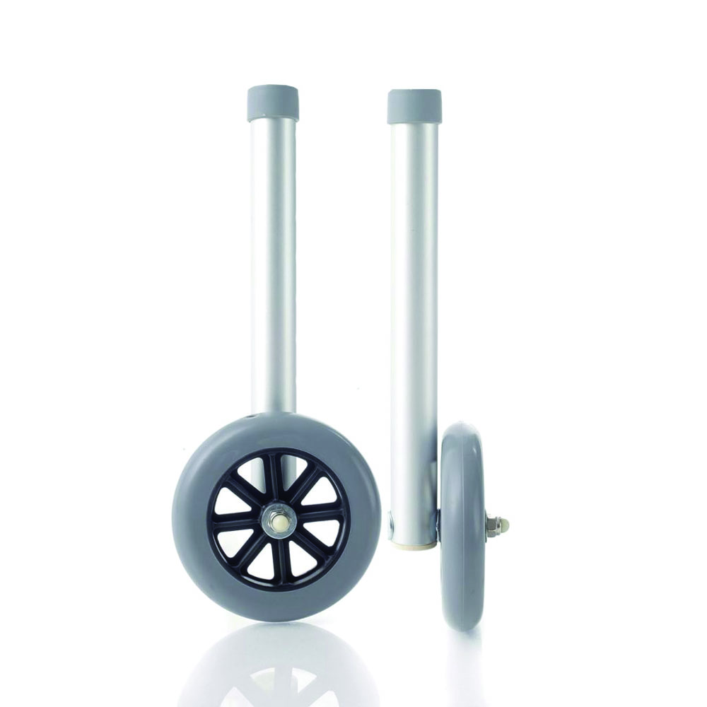 Accessories and spare parts for walkers - Mopedia Pair Of Legs With Fixed Wheels Diameter 12cm For Walkers