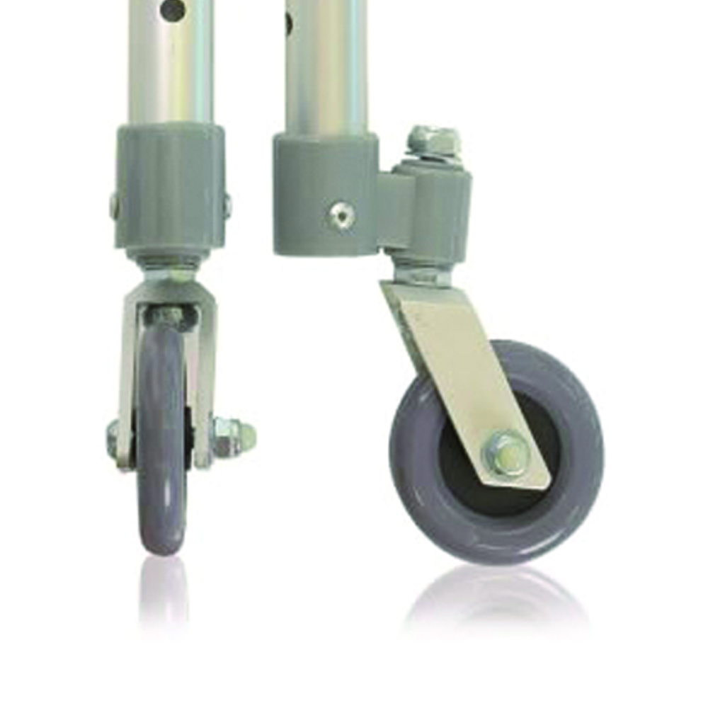 Accessories and spare parts for walkers - Mopedia Pair Of Legs With Swivel Wheels For 8-hole Underaxillary Walker