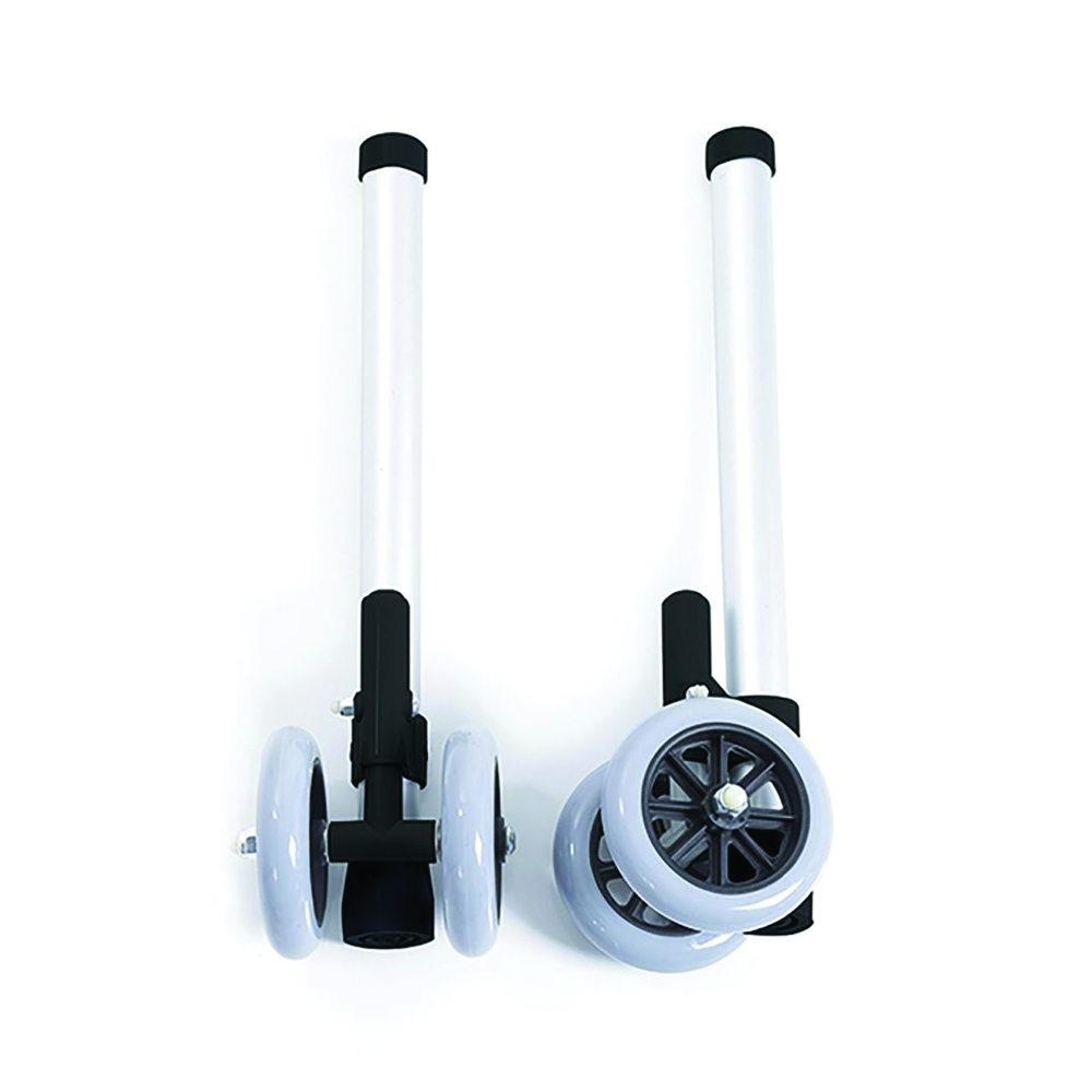 Accessories and spare parts for walkers - Mopedia Pair Of 10cm Friction Twin Wheels For Walkers
