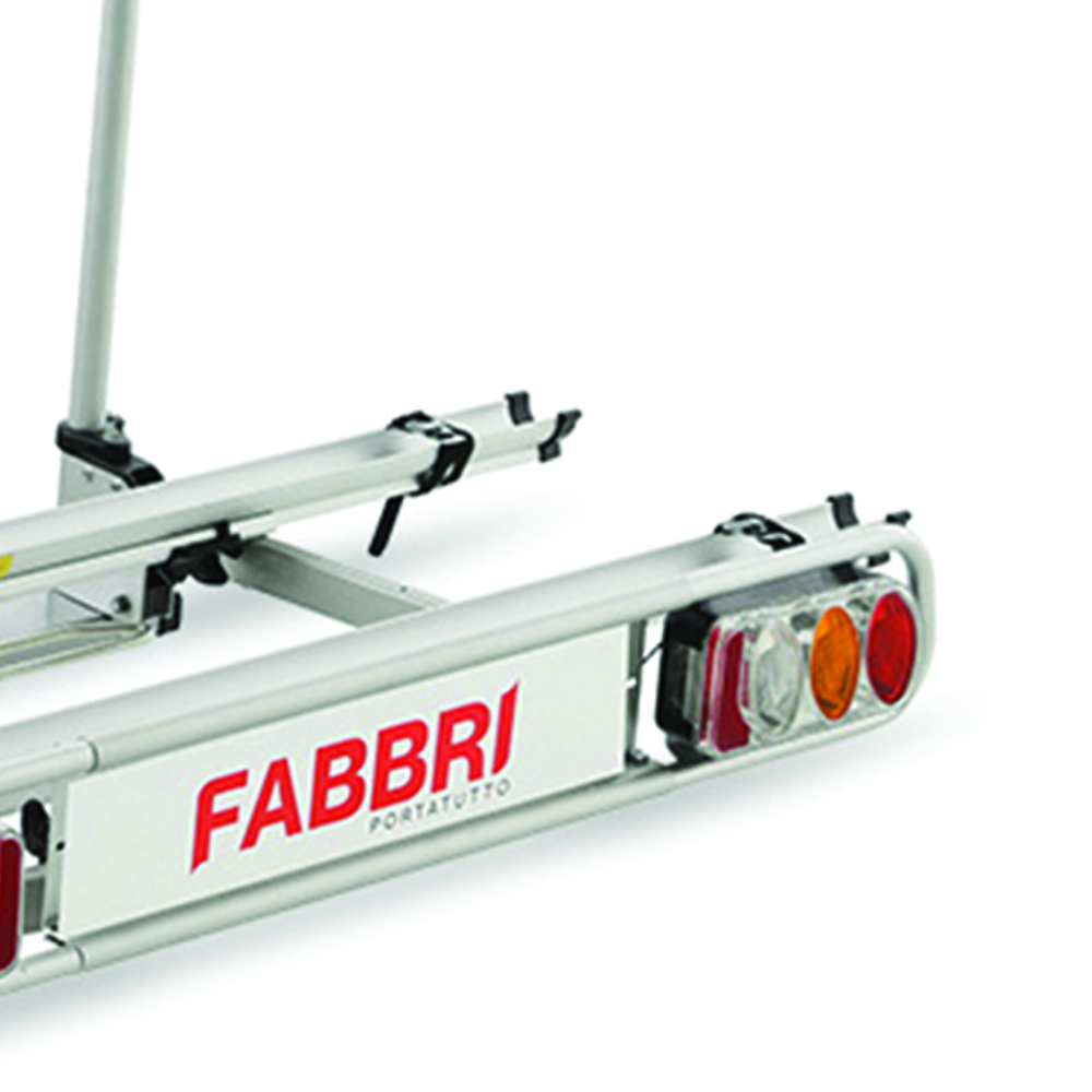 Tow hook bike rack - Fabbri Portabici Per Gancio Traino Elettrobike Exclusive Deluxe Richiudibile Antifurto
