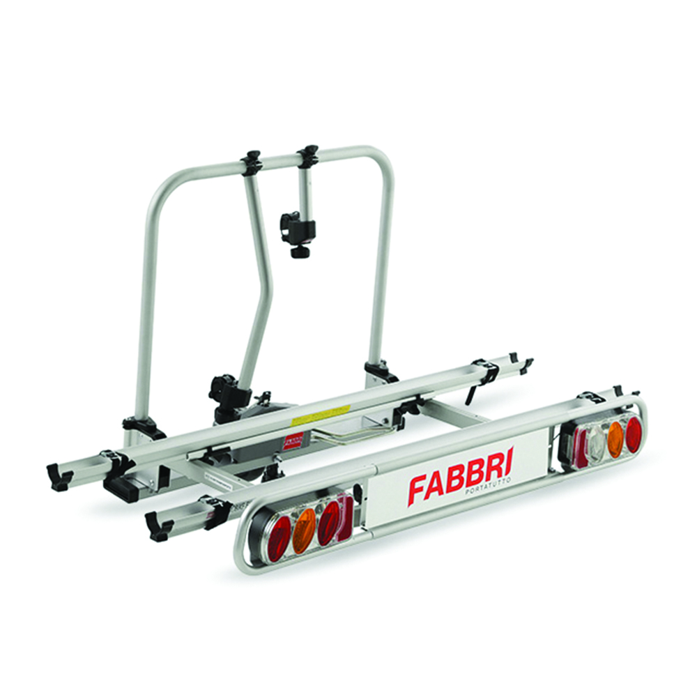 Tow hook bike rack - Fabbri Portabici Per Gancio Traino Elettrobike Exclusive Deluxe Richiudibile Antifurto