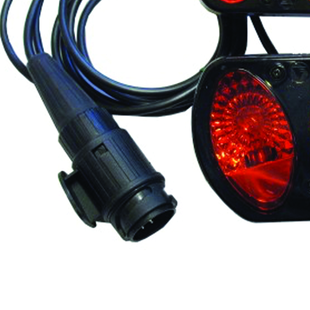 Bike Rack Accessories - Peruzzo 2 Black Lights With Cable And 13-pin Plug Pure Instinct Art.708