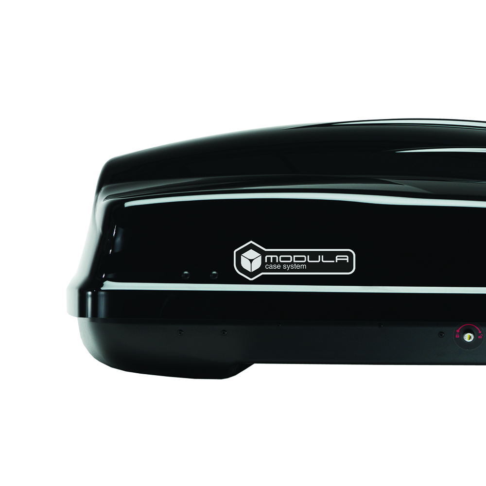 Roof box - Modula 340lt Car Roof Box Luggage Carrier Ciao 340 Black Trunk Carrier