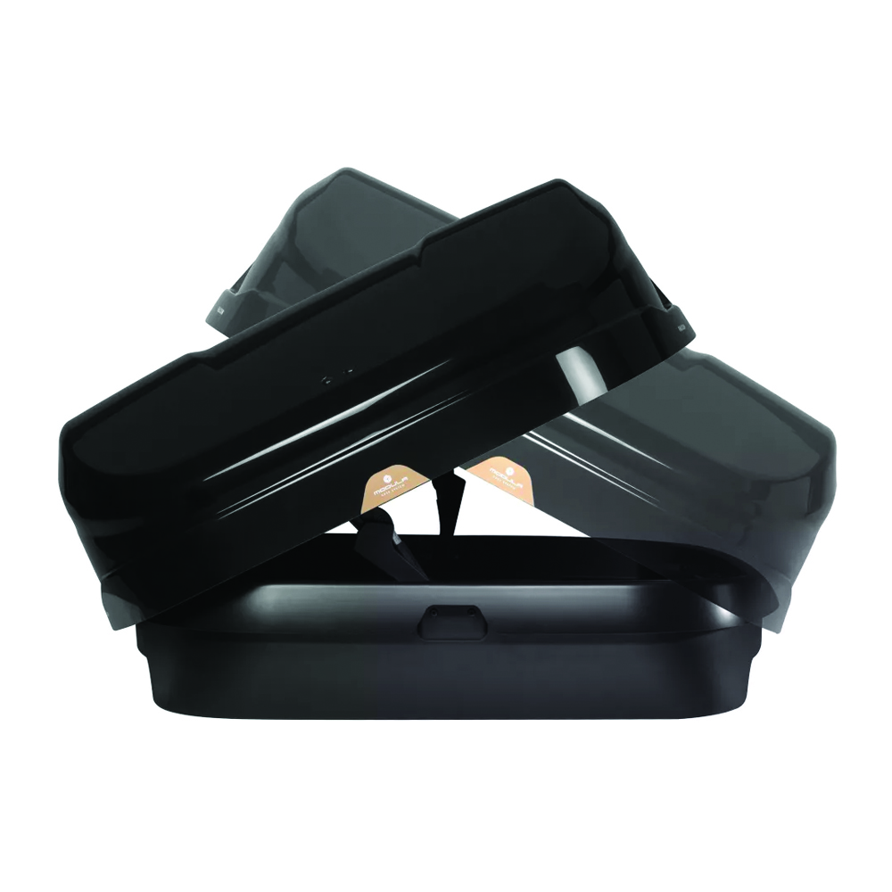 Roof box - Modula 550lt Car Roof Box Falcon 550 Black Luggage Carrier Trunk
