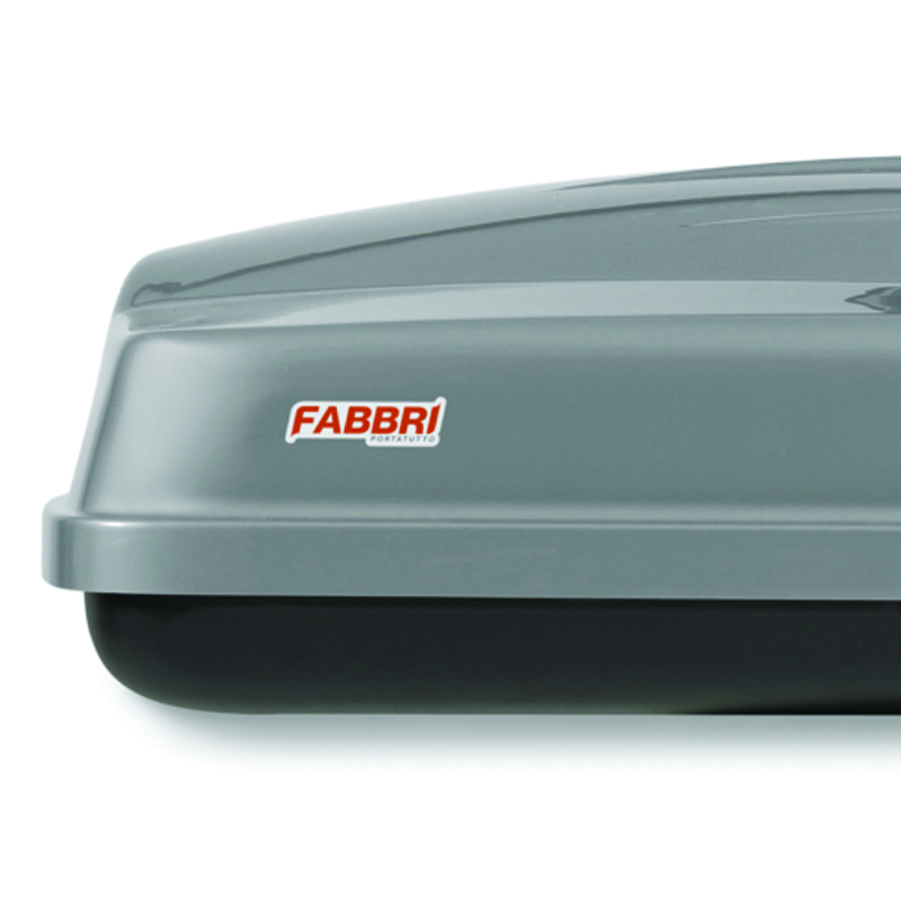 Roof box - Fabbri 430lt Car Roof Box Nova 430 Grey Luggage Carrier Trunk