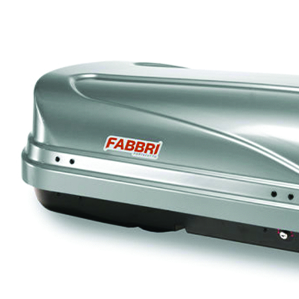 Roof box - Fabbri 450lt Car Roof Box Supernova 450 Grey Luggage Carrier Trunk