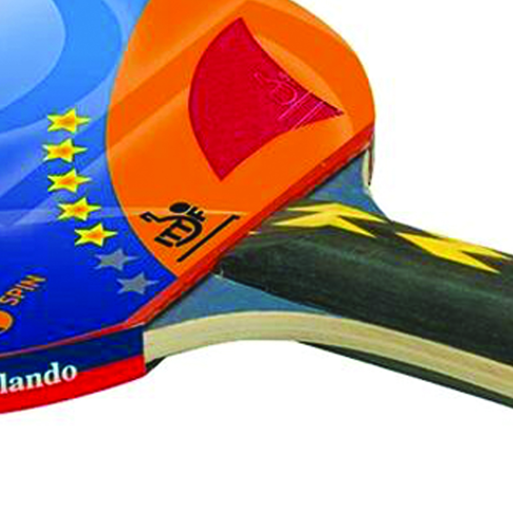 Ping Pong Accessories - Garlando Ittf Approved 5 Star Twister Ping Pong Tennis Racket