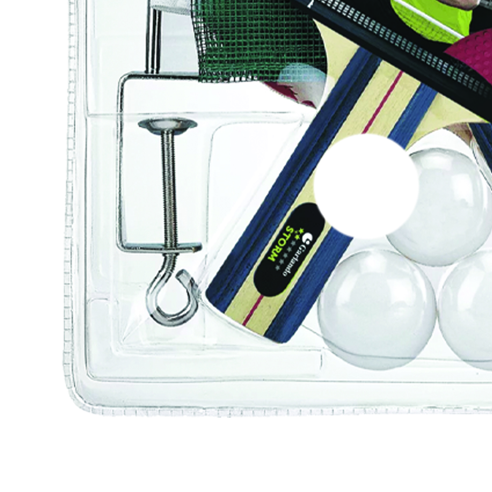 Ping Pong Accessories - Garlando Set Storm 2 Racchette Ping Pong 2 Stella + 3 Palline 1 Stella Approvata Ittf