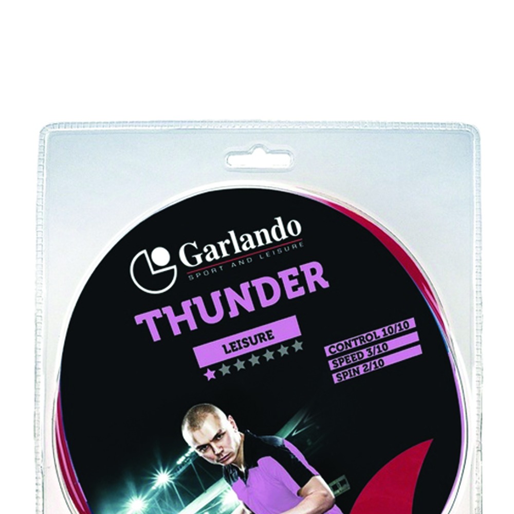 Ping Pong Accessories - Garlando Thunder Set 2 Tennis Rackets Ping Pong 1 Star + 3 Balls 1 Star