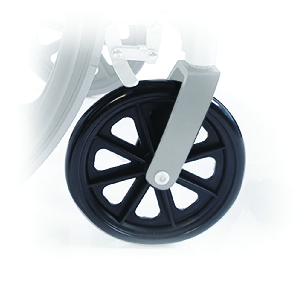Wheelchair Accessories and Spare Parts - Mopedia Pair Of Front Wheels With Fork For Commode Chair Model Rs941